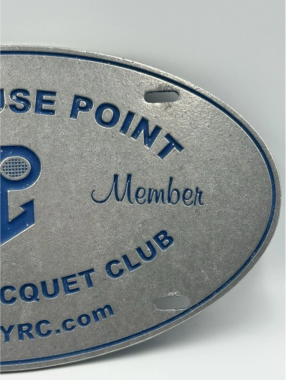 Lighthouse Point Yacht & Racquet Club Flagship Member Metal Plaque 12”